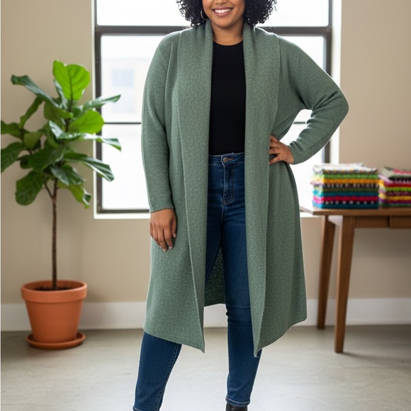 Sweaters - State of day Elegant Green Women's cardigan